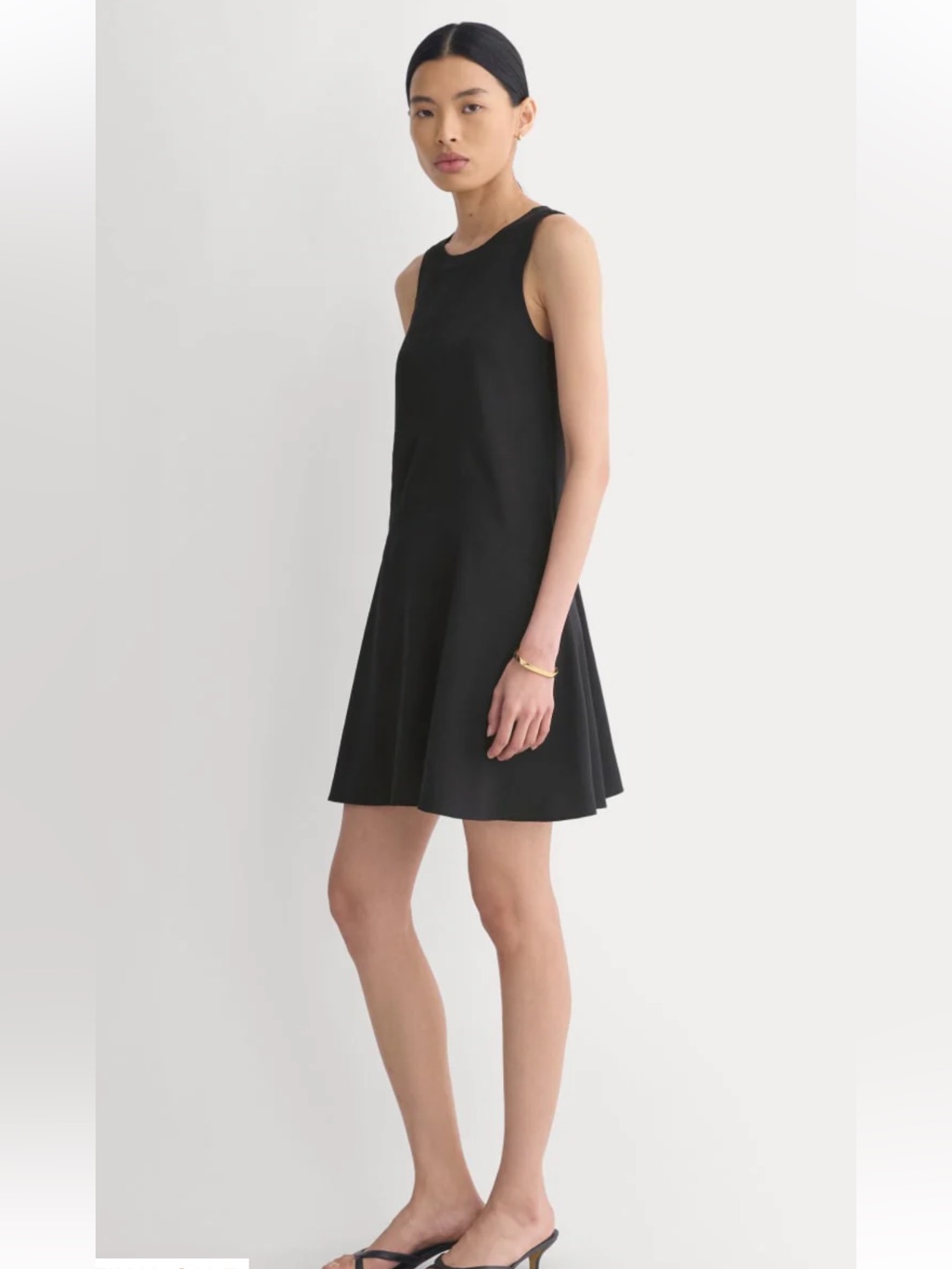 Everlane Black Sleeveless Mini A-Line Dress